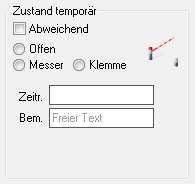 Zustand temporär