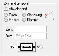 Zustand temporär