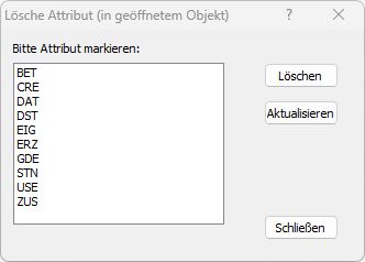 Löschen Attribut