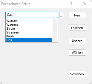 Fachschale einrichten