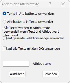 Ändern der Attributtext