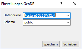 PostGISSpeichernEinstellungen