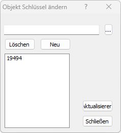 Objekt Schlüssel ändern