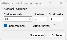 Attributauswahl durchnumminieren