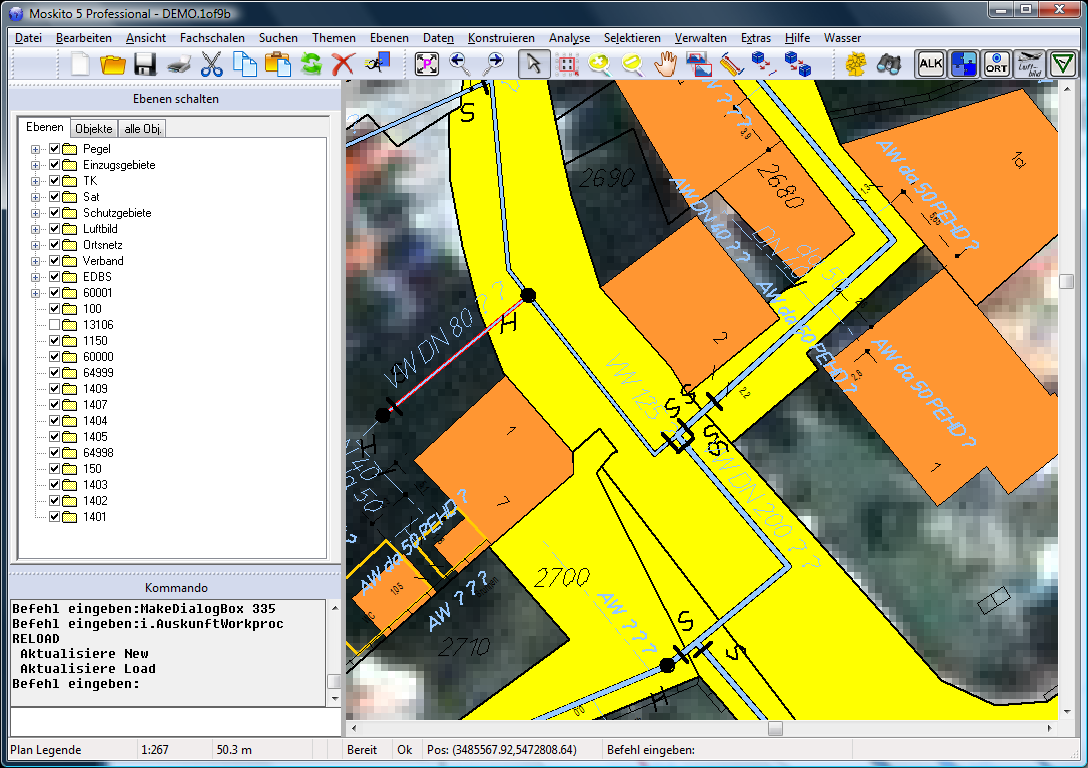 Moskito-Screen-Wasser